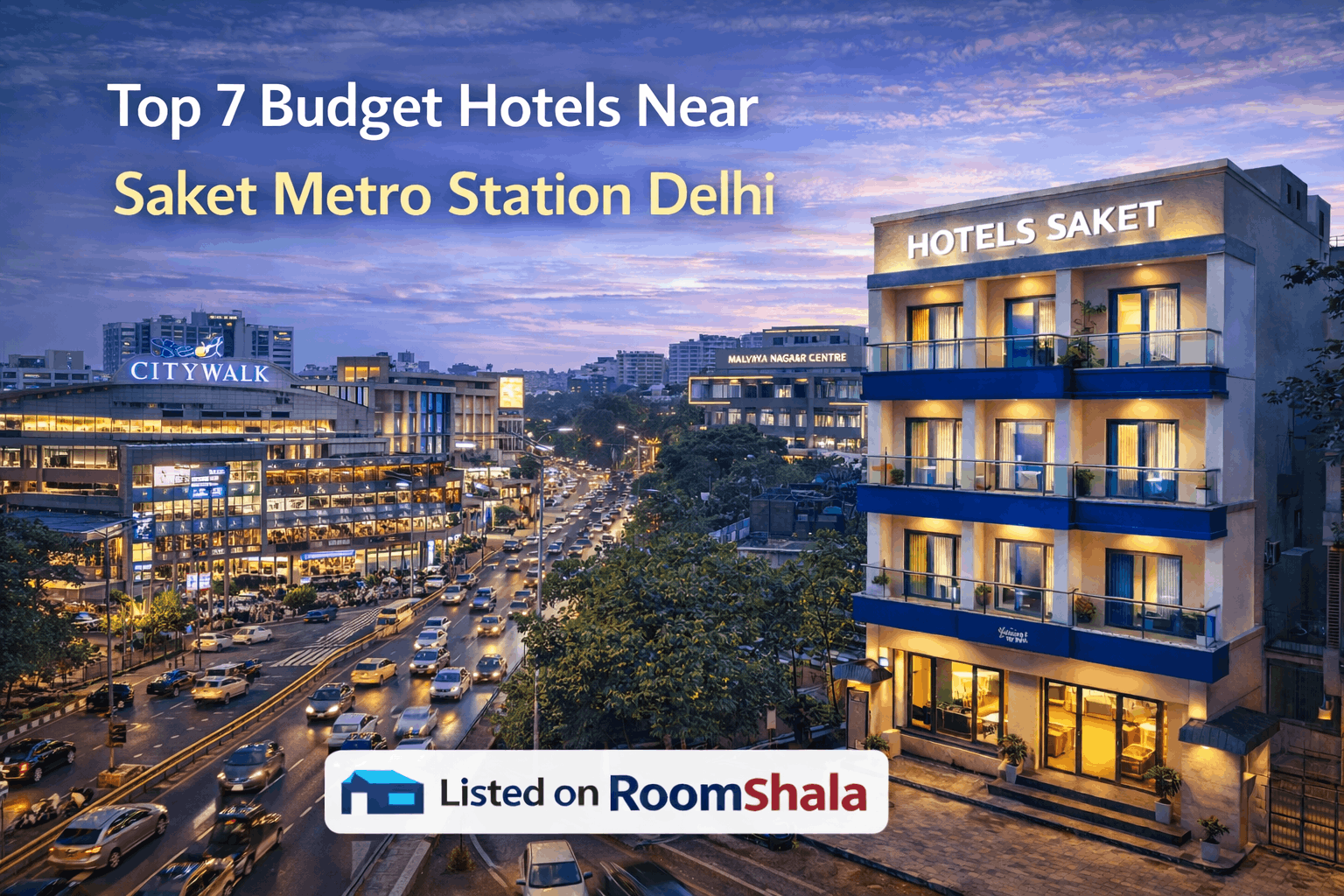 Top 7 Budget Hotels Near Saket Metro Station Delhi | RoomShala